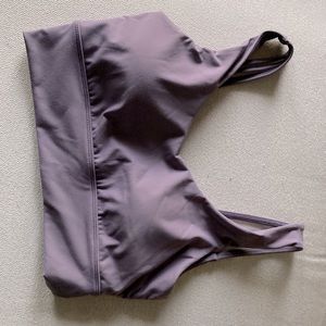 Purple strappy back sports bra, Vtal
